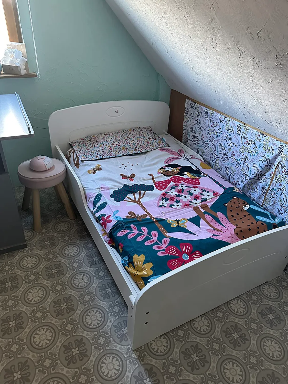 Stof Amis parure housse de couette 140x200 cm bleu coton