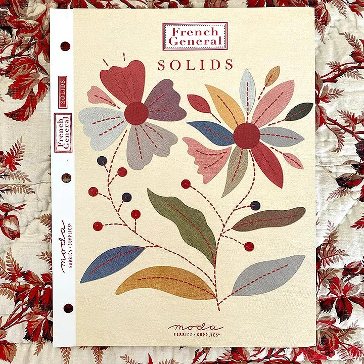 French General Solids carte couleurs tissu coton