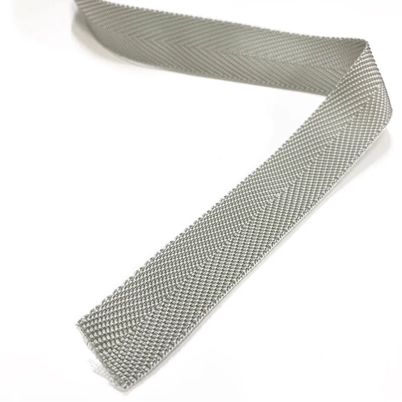 Yoko Saito B1-20 ruban chevron nylon gris 2cm au mètre