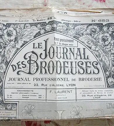 French General Le Journal Brodeuses carnet broderie lot de 2 anciens