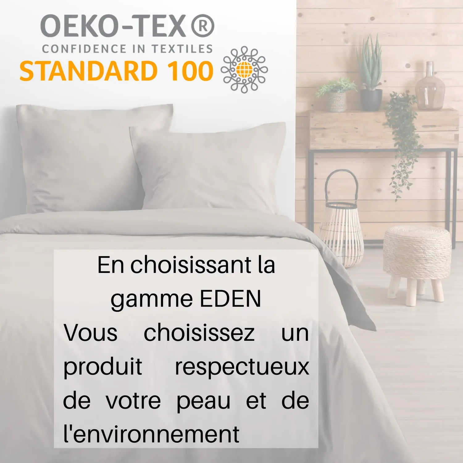 STOF Eden taie d'oreiller 50x70 lin coton