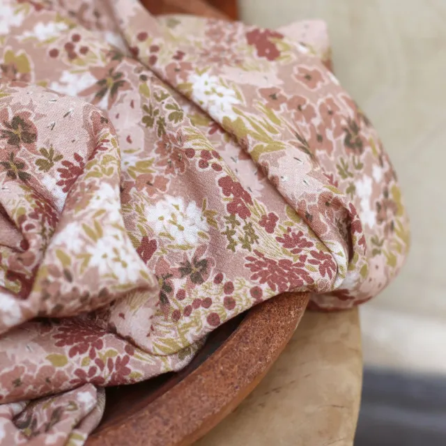 La Maison Naïve Prairie Tomette crépon viscose au mètre