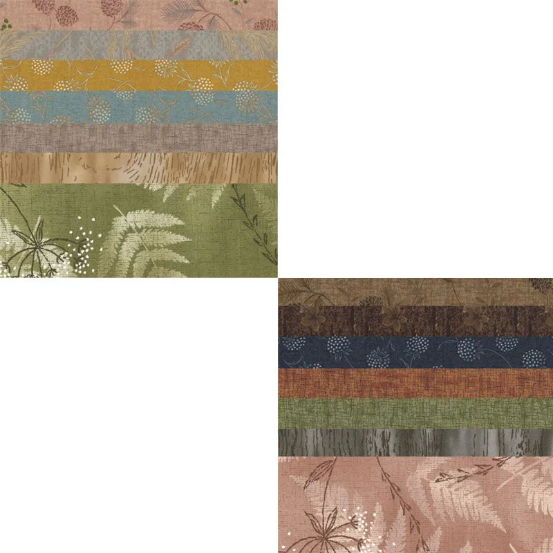 Yoko Saito Centenary 31 lot 7 tissus coton neutre 35x30