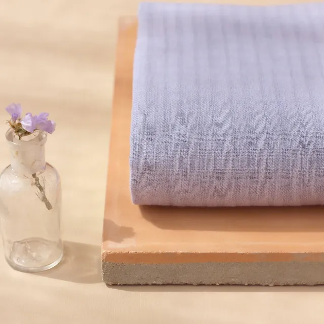 La Maison Naïve coton tissé petits carreaux mauve tissu fin