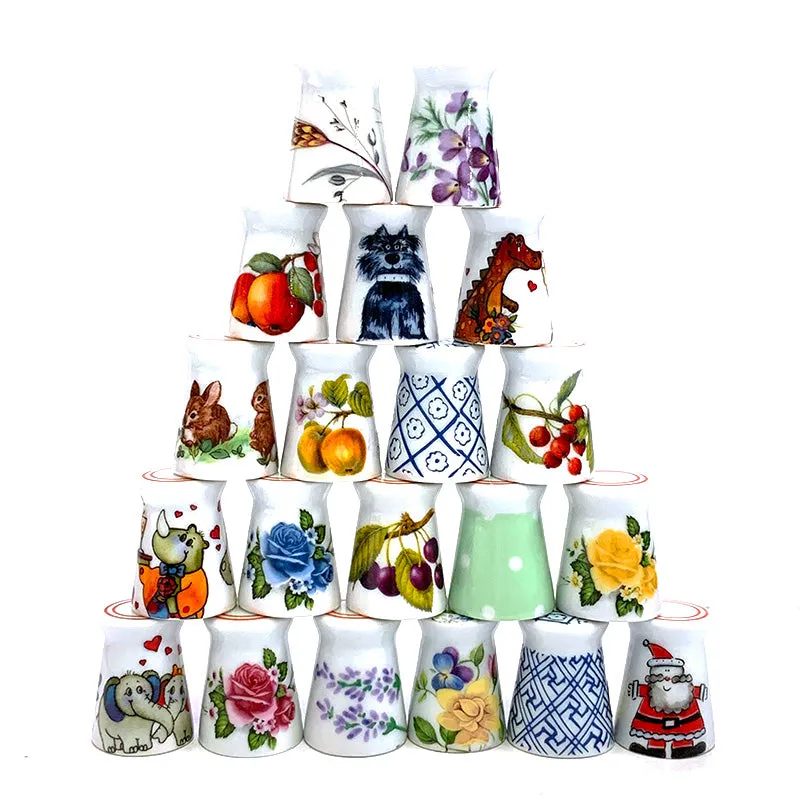 Yoko Saito dé porcelaine Arita quilting motif aléatoire