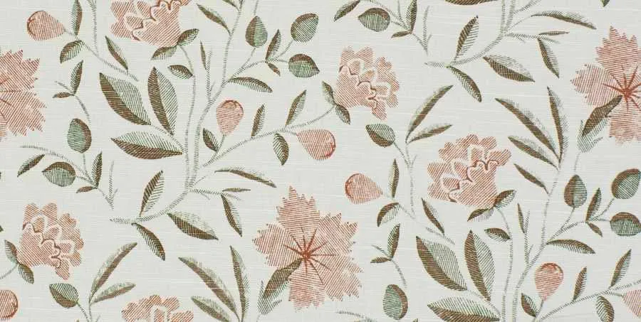 French General Jardin Lilou Sienna tissu ameublement