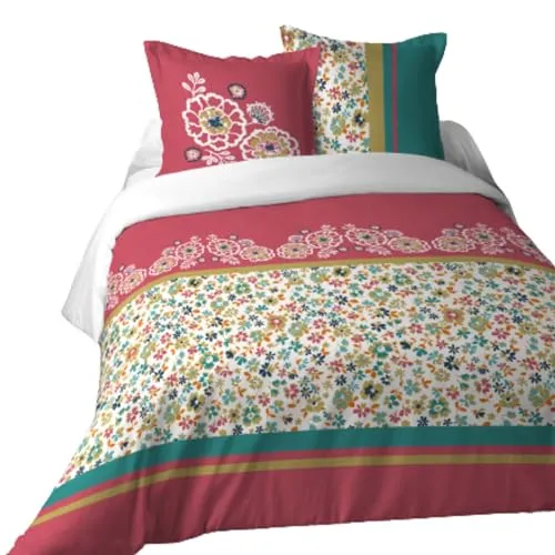 Stof Amaryllis parure housse de couette 240x220 coton multicolore
