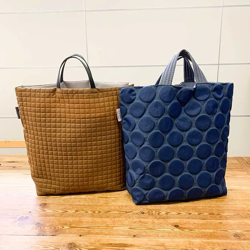 Yoko Saito kit tote bag B nylon à pois 44,5 cm
