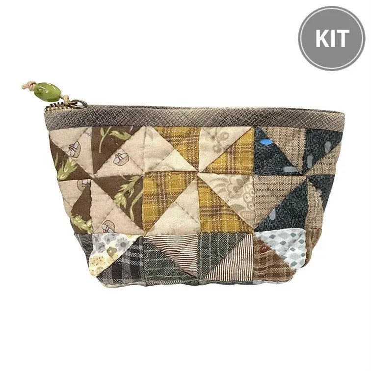 Yoko Saito Pinwheel kit pochette patchwork moulinet
