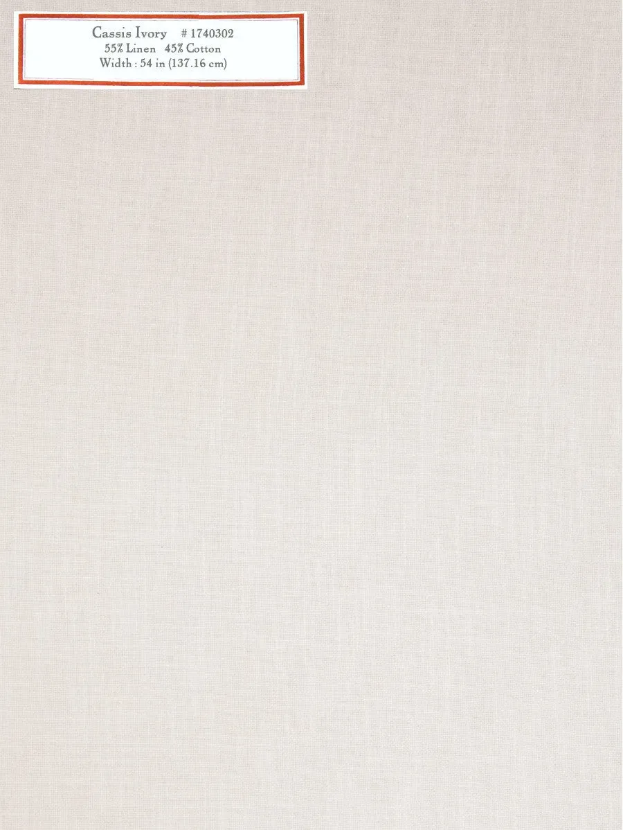 French General Cassis tissu ameublement ivoire 137 cm au mètre
