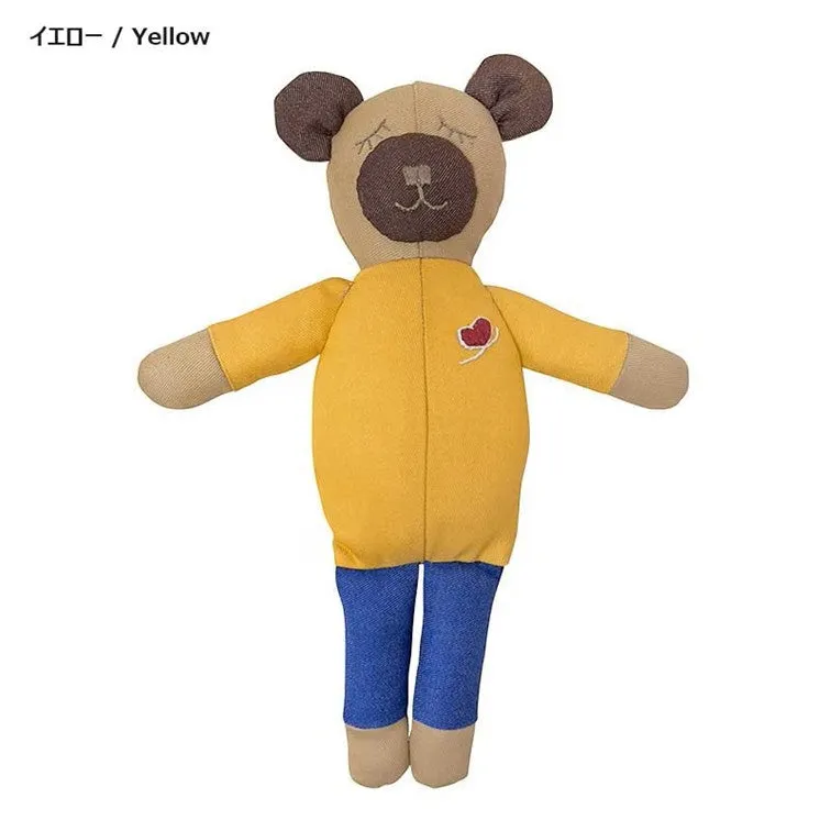 Yoko Saito Sleepy Bear Vol.3 kit peluche denim 27 cm jaune