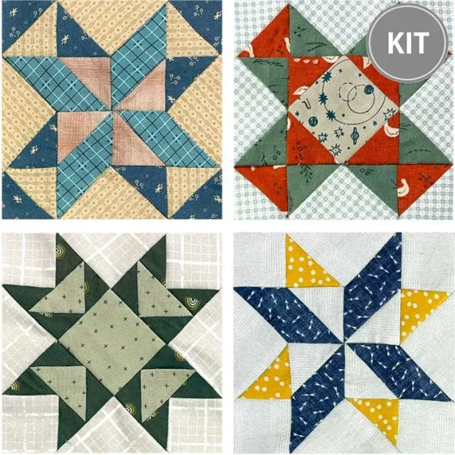 Yoko Saito Star Sampler Quilt 4 kit patchwork 30 cm