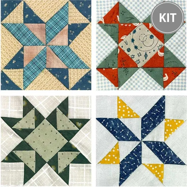 Yoko Saito Star Sampler Quilt 4 kit patchwork 30 cm