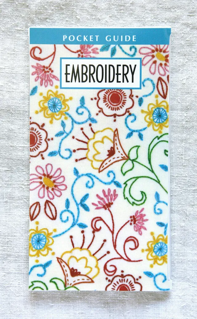 French General Embroidery Stitch Guide guide broderie plastifié