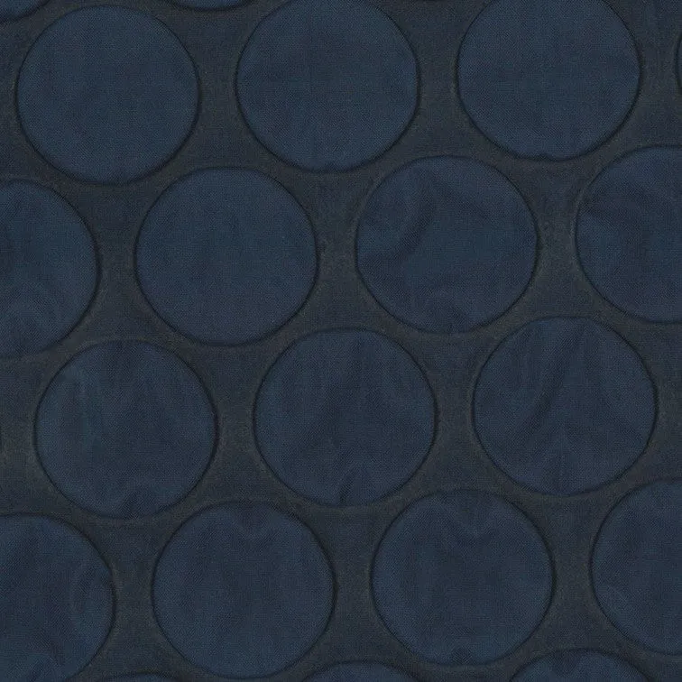 Yoko Saito nylon Oxford tissu pois marine au mètre 115cm