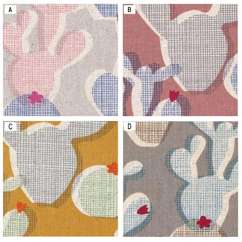 Yoko Saito Original Print 10730 tissu au mètre coton lin cactus