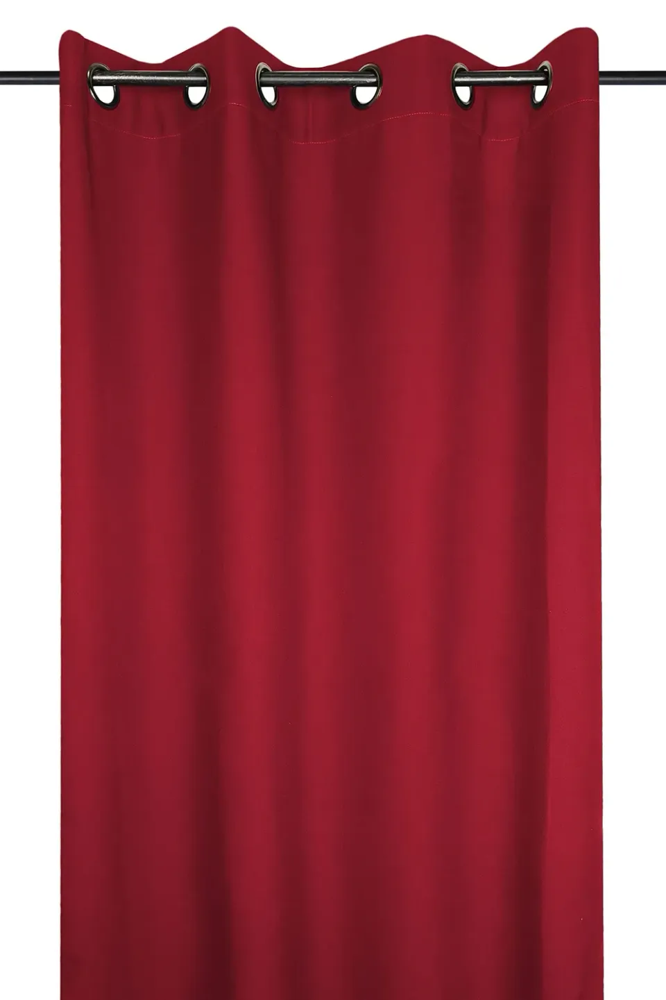 Stof Nelson rideau à oeillets 240x135 cm polyester rouge