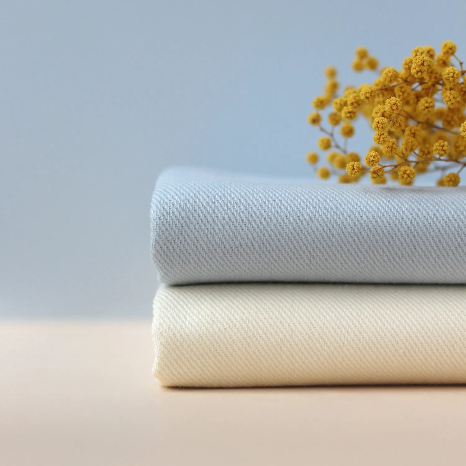 La Maison Naïve tissu gabardine twill lourde coton ciel