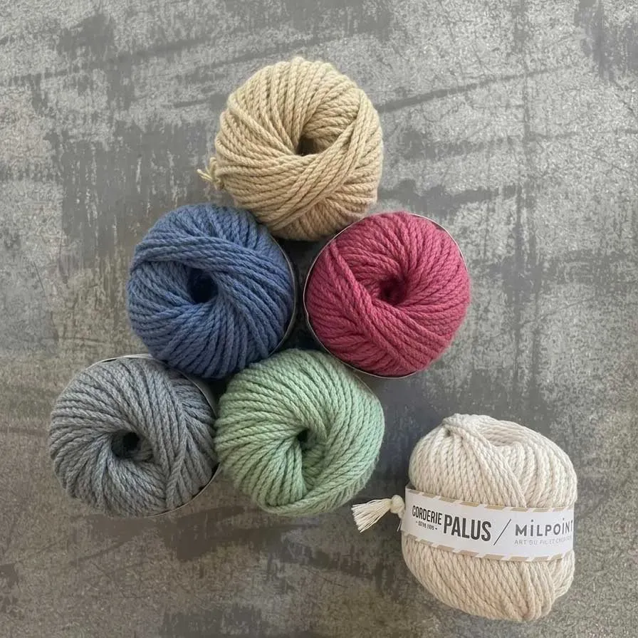 La Croix et La Manière cordeau macramé coton recyclé 50 m 3 mm