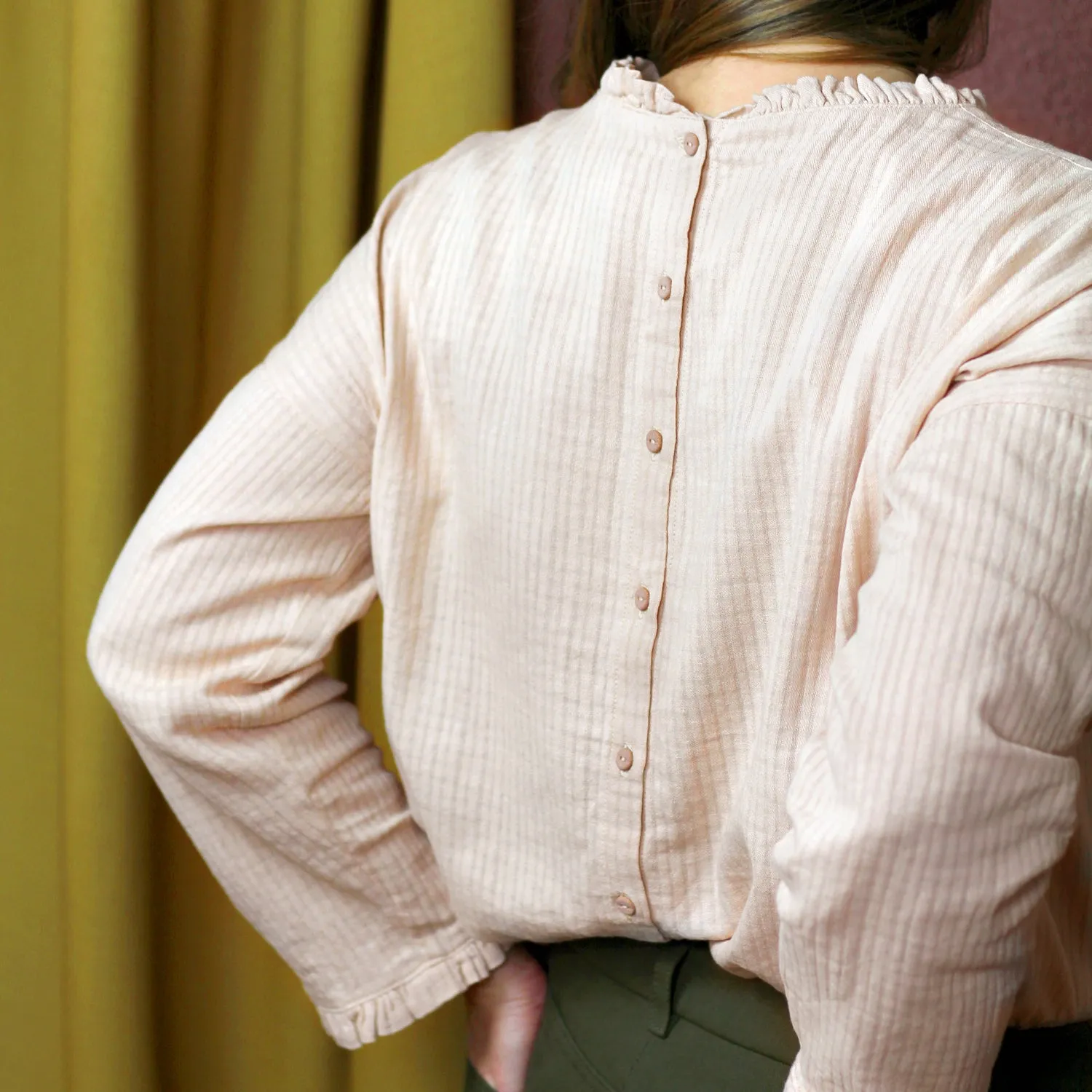 La Maison Naïve Petits Carreaux Pétale tissu coton au mètre