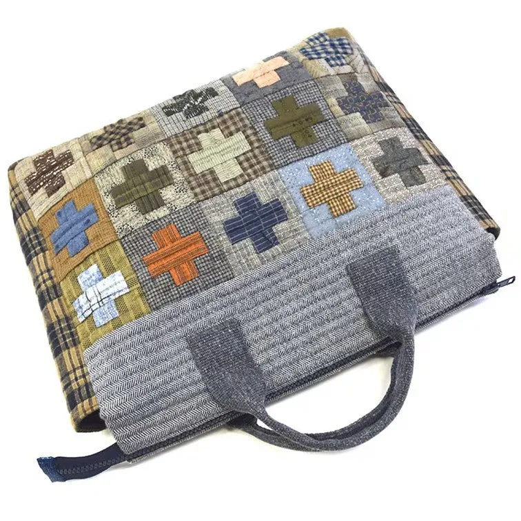 Yoko Saito Cross Pattern kit sac patchwork croix 30x35 cm