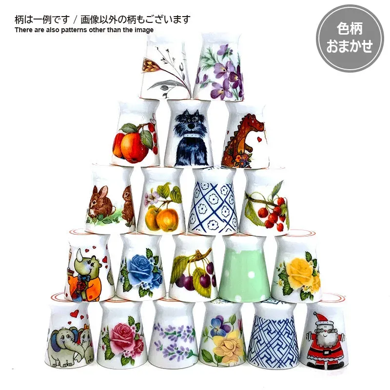 Yoko Saito dé porcelaine Arita quilting motif aléatoire