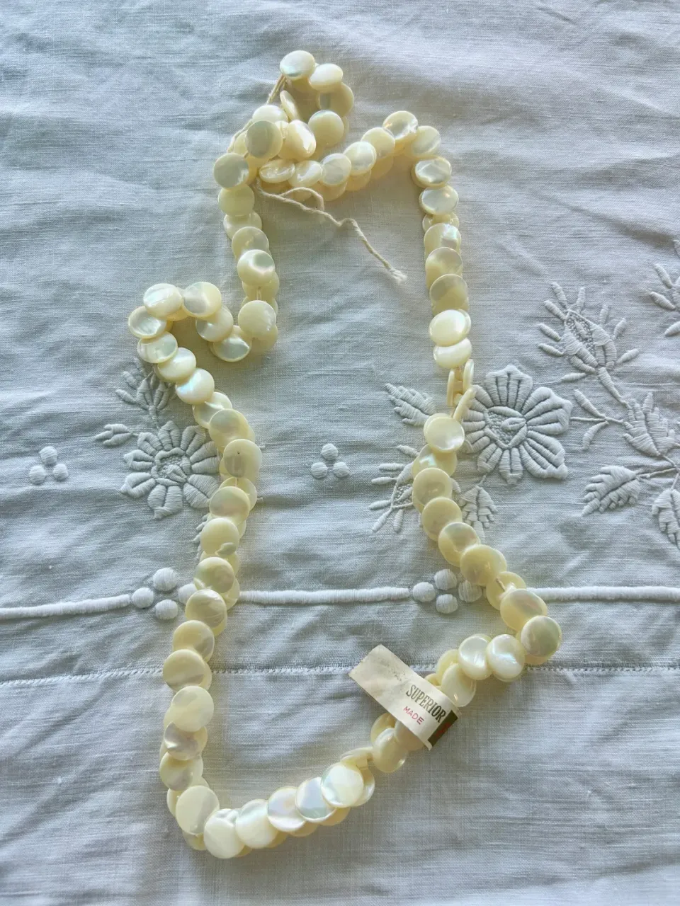 French General Vintage Strand boutons nacre 12mm échevette 144