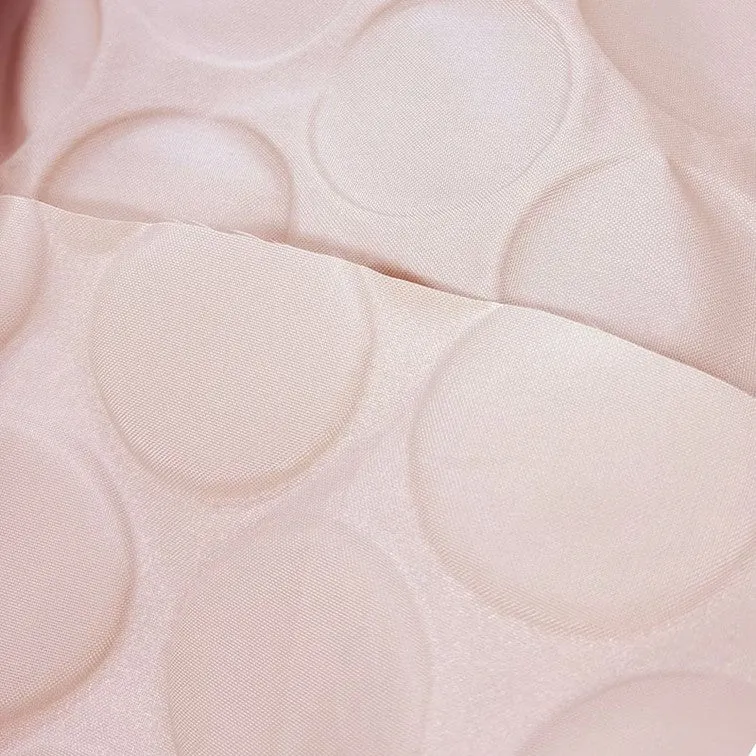Yoko Saito nylon Oxford tissu pois marine au mètre 115cm