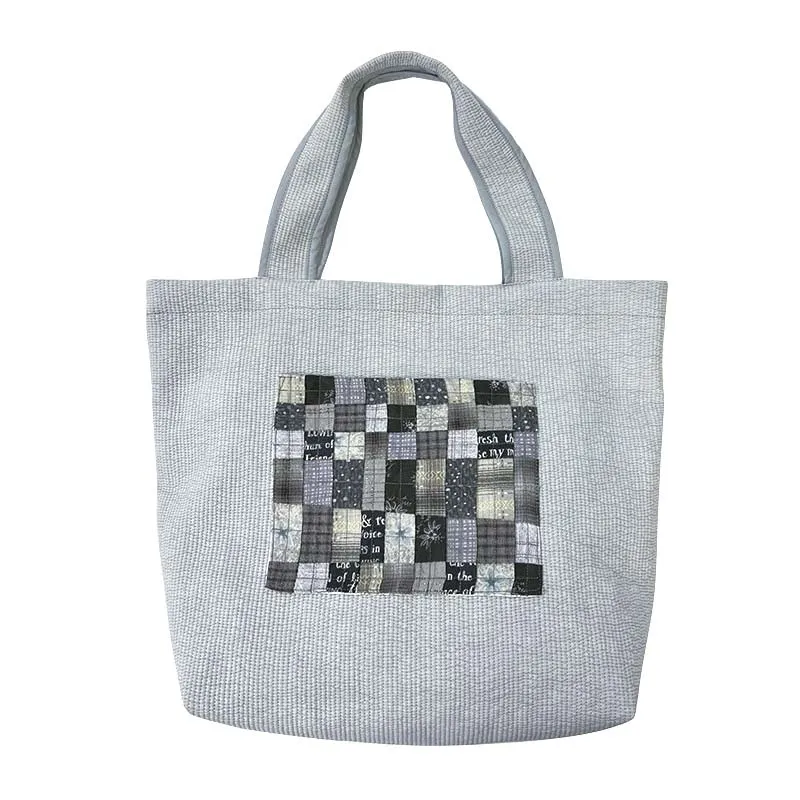 Yoko Saito Nubi kit tote bag matelassé gris à poche