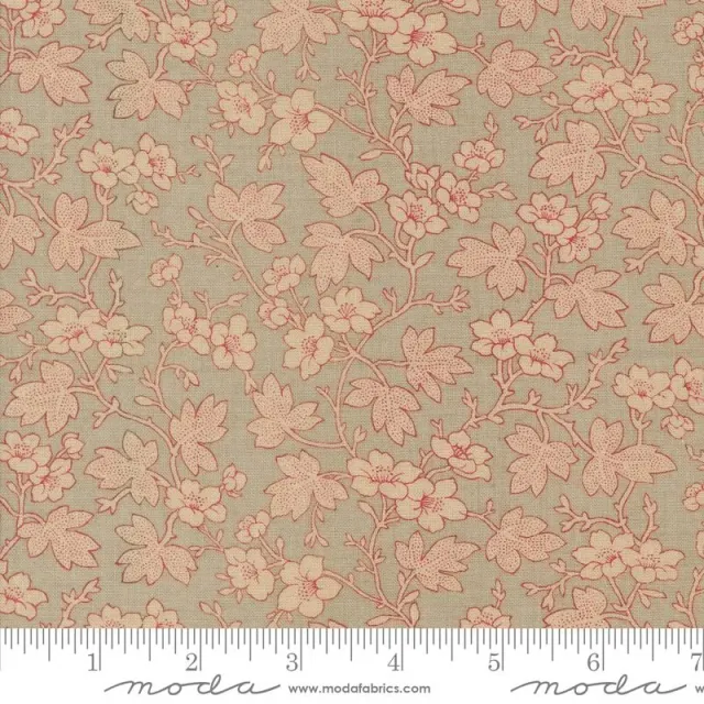 French General Rouenneries Trois Roche 13964 15 tissu coton rouge
