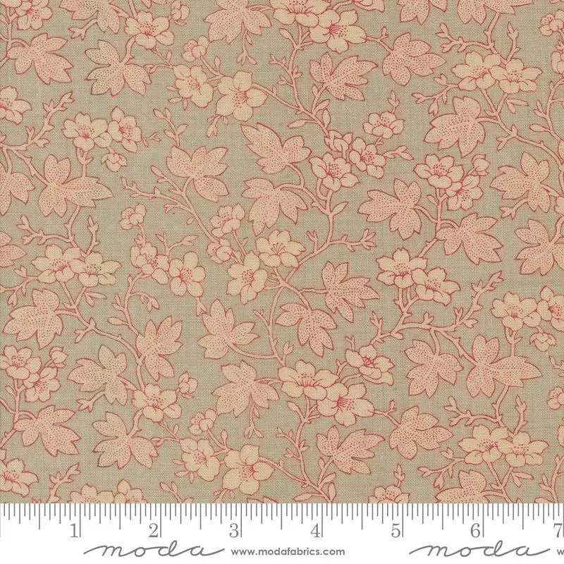French General Rouenneries Trois Roche 13964 15 tissu coton rouge