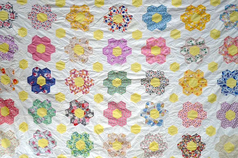 French General Grandmothers Garden dessus de quilt 163x239 fleuri