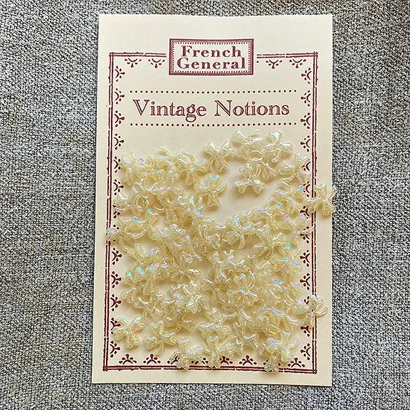 French General Vintage Clover sequins celluloid 13mm x50