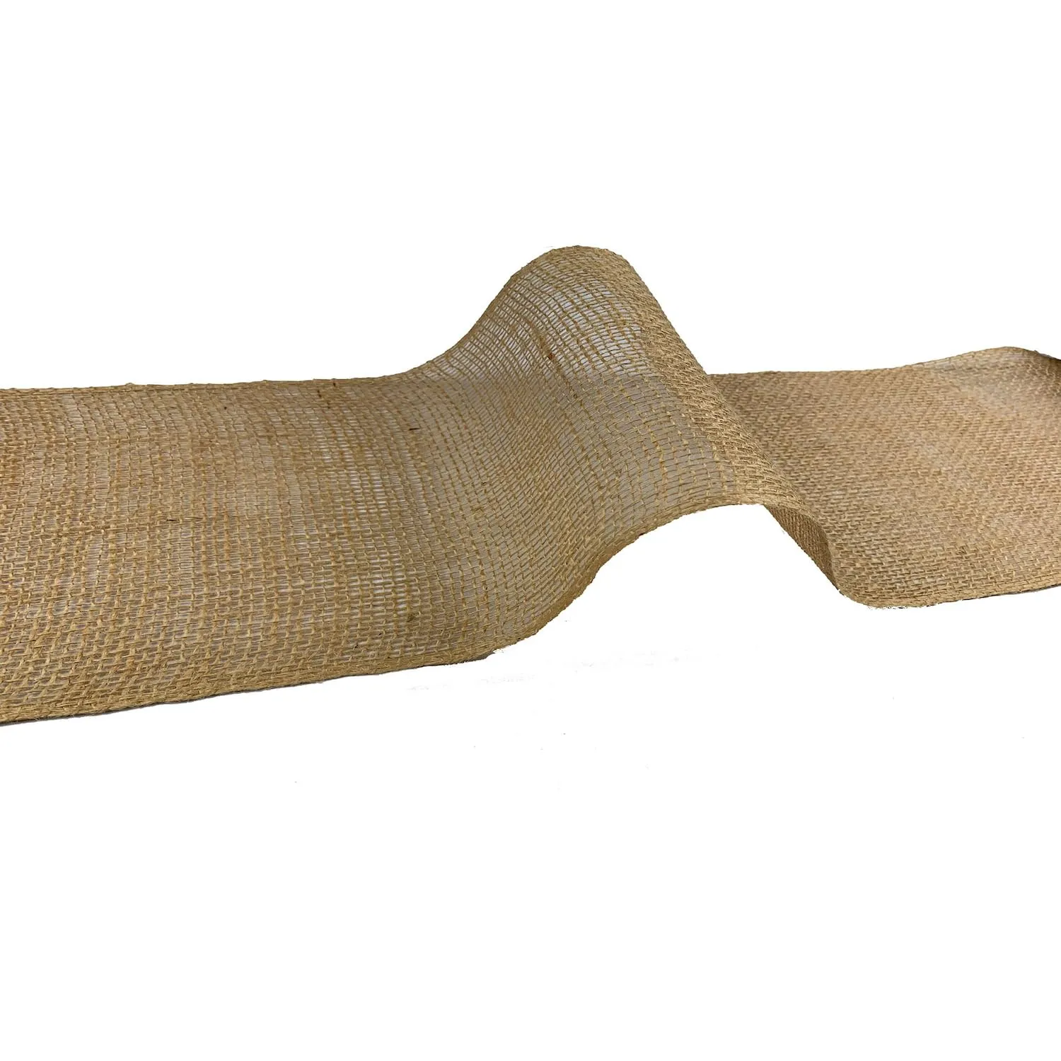 Tissushop bande toile de jute naturel 50 m 20 cm