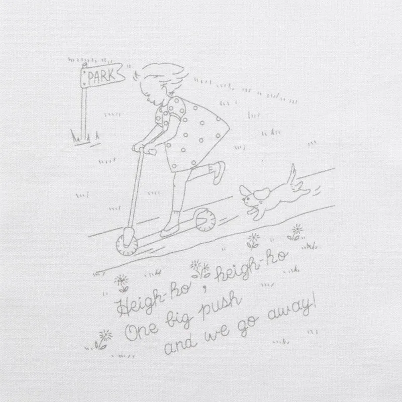 Yoko Saito Aki Takanashi Parc kit toile broderie fils blanc