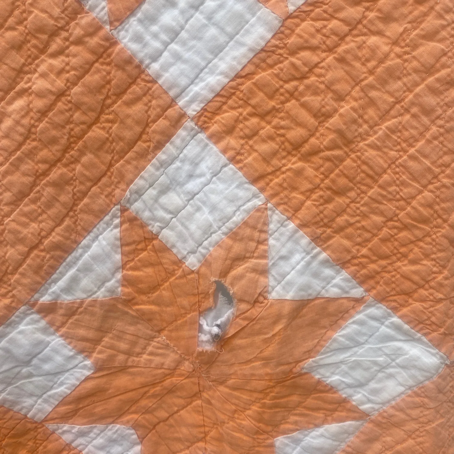 French General quilt ancien étoile 8 branches 185x155 cutter