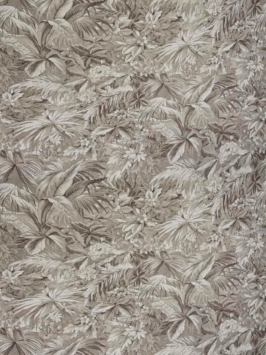 French General Baxter tissu lin charcoal 137cm au mètre
