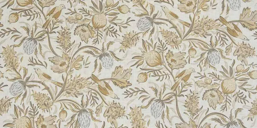 French General Privette Harvest tissu ameublement lin naturel au mètre