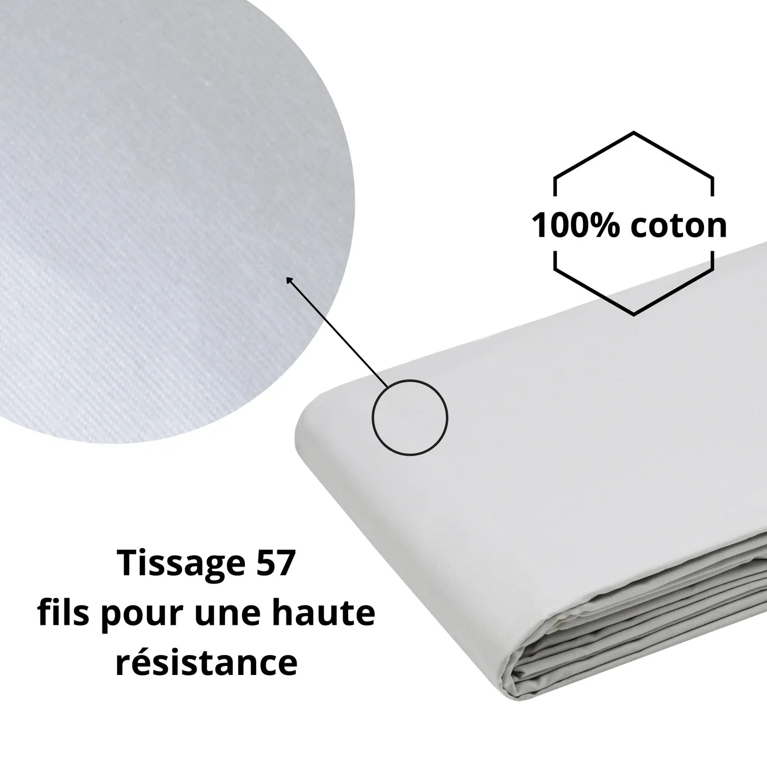 STOF Elysée housse de couette 140x200 lin percale coton