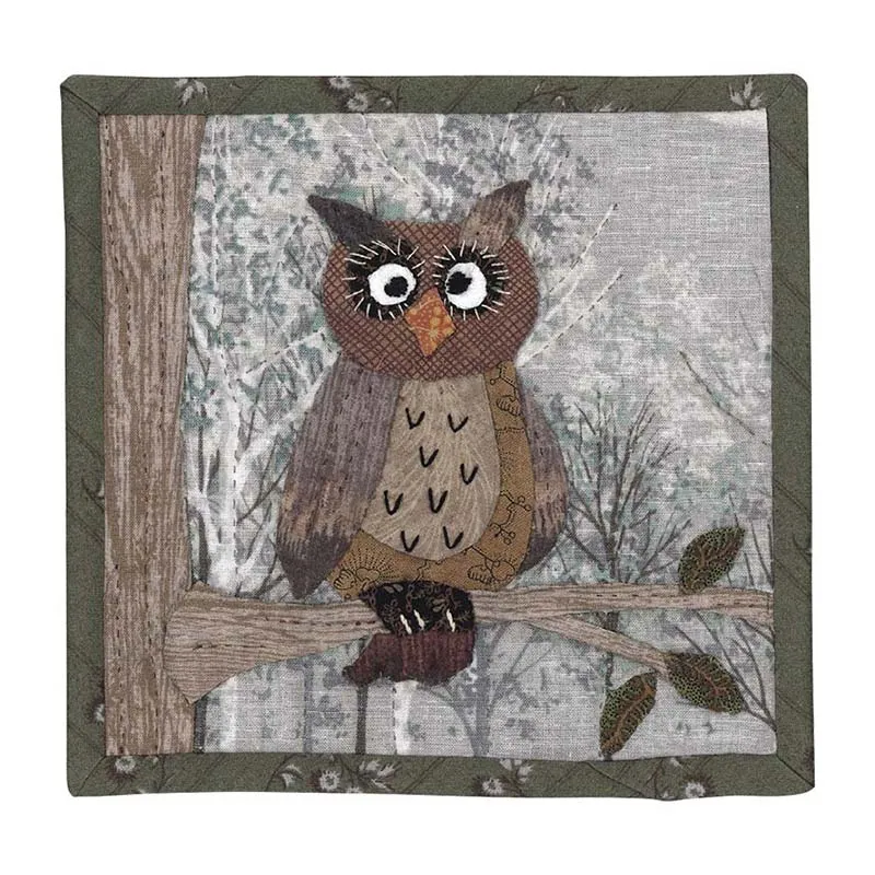 Yoko Saito Chouette kit mini quilt appliqué 17 cm