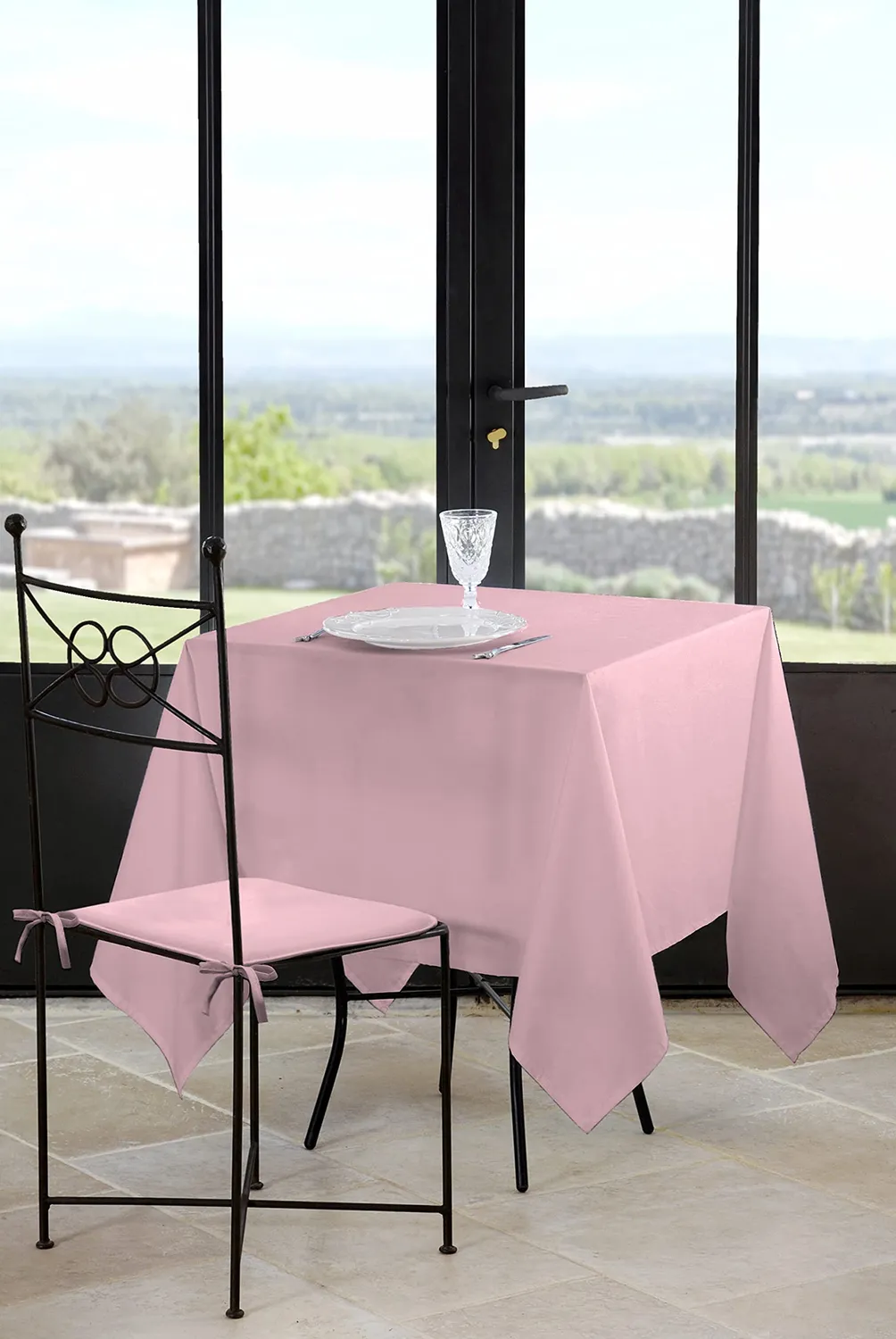 Stof Nelson nappe poudre 180x180 cm polyester