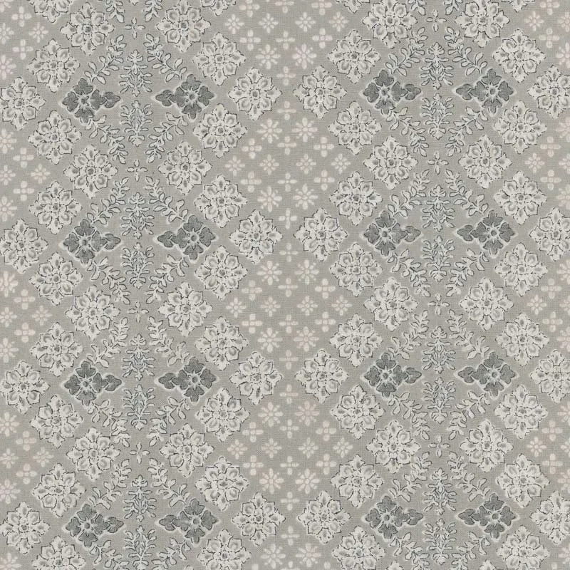 Yoko Saito 2026-05-A02 coupon coton 45x35 cm gris