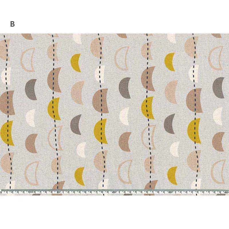 Yoko Saito 10728 tissu coton lin lune au mètre