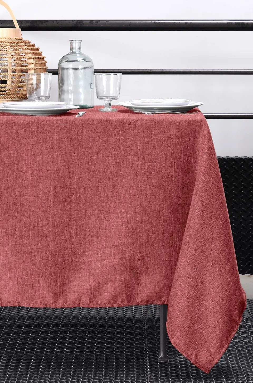 Stof Bea nappe 140x240 carmin rectangulaire