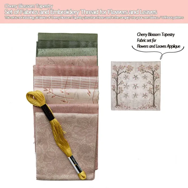 Yoko Saito Cherry Blossom set tissus fils fleurs
