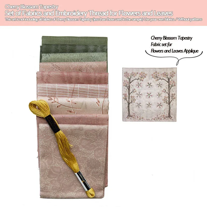 Yoko Saito Cherry Blossom set tissus fils fleurs