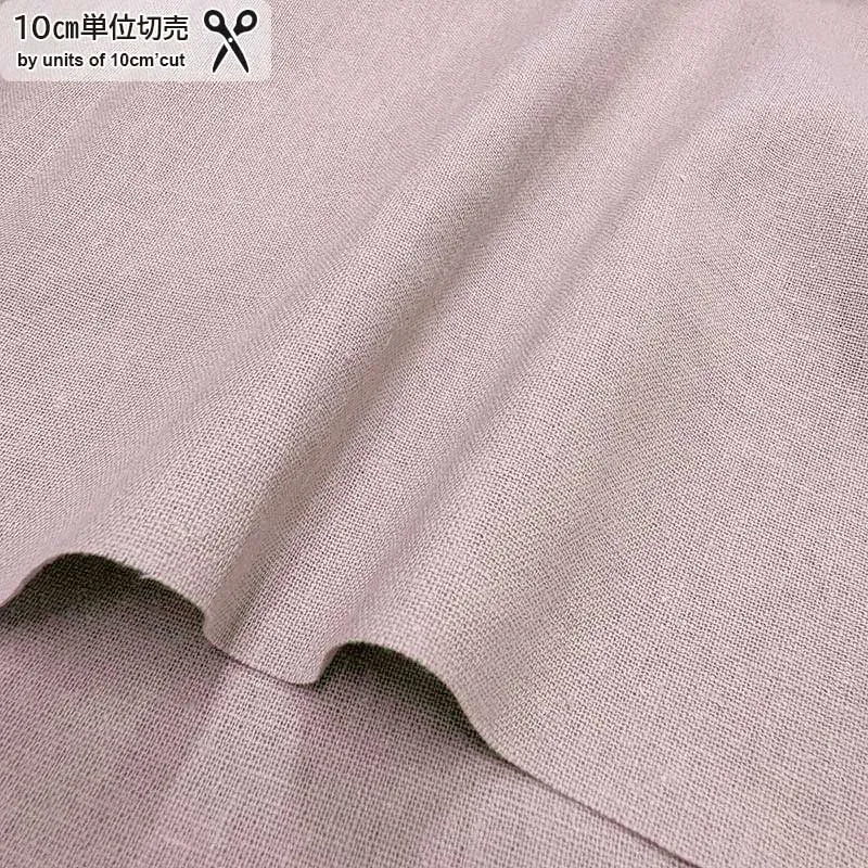 Yoko Saito 2026-03-A16 tissu lin rose par 0,1 m