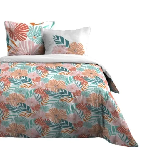 STOF Adriane parure housse de couette rose 240x220 cm coton