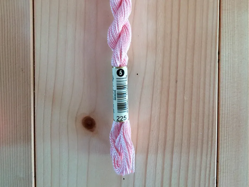 La Croix et La Manière Coton perlé n°5 Rose fil 25 m n°225