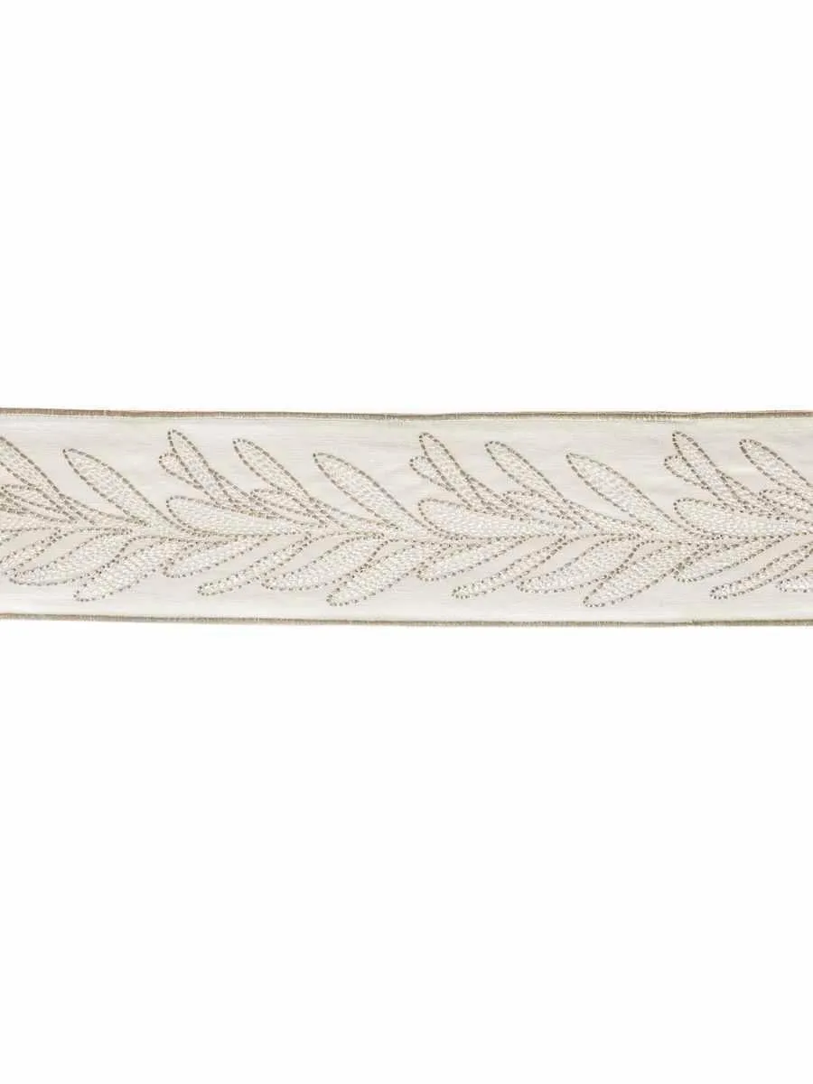 French General Lachapelle Ivoire galon brodé 8,26cm au mètre